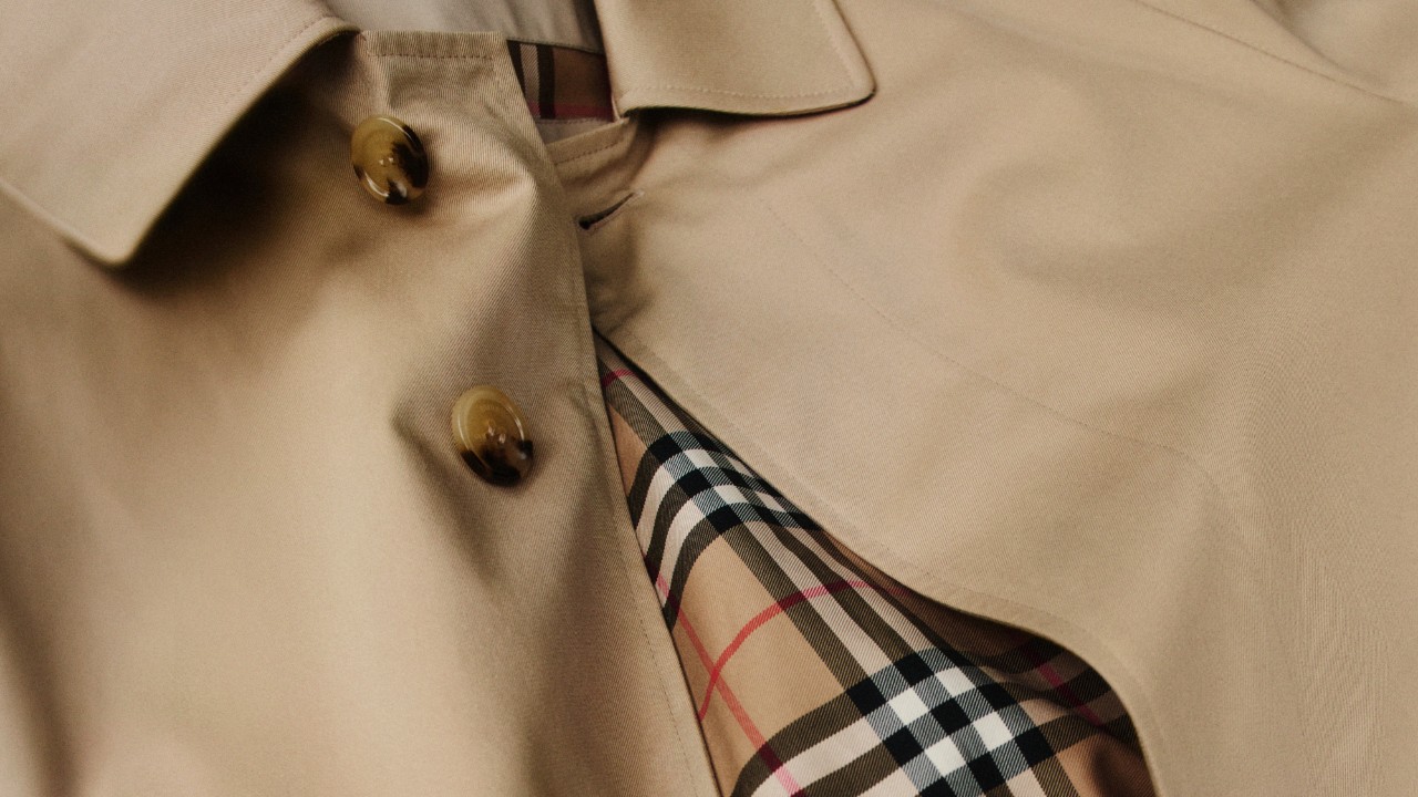 Burberry trench coat fabric online